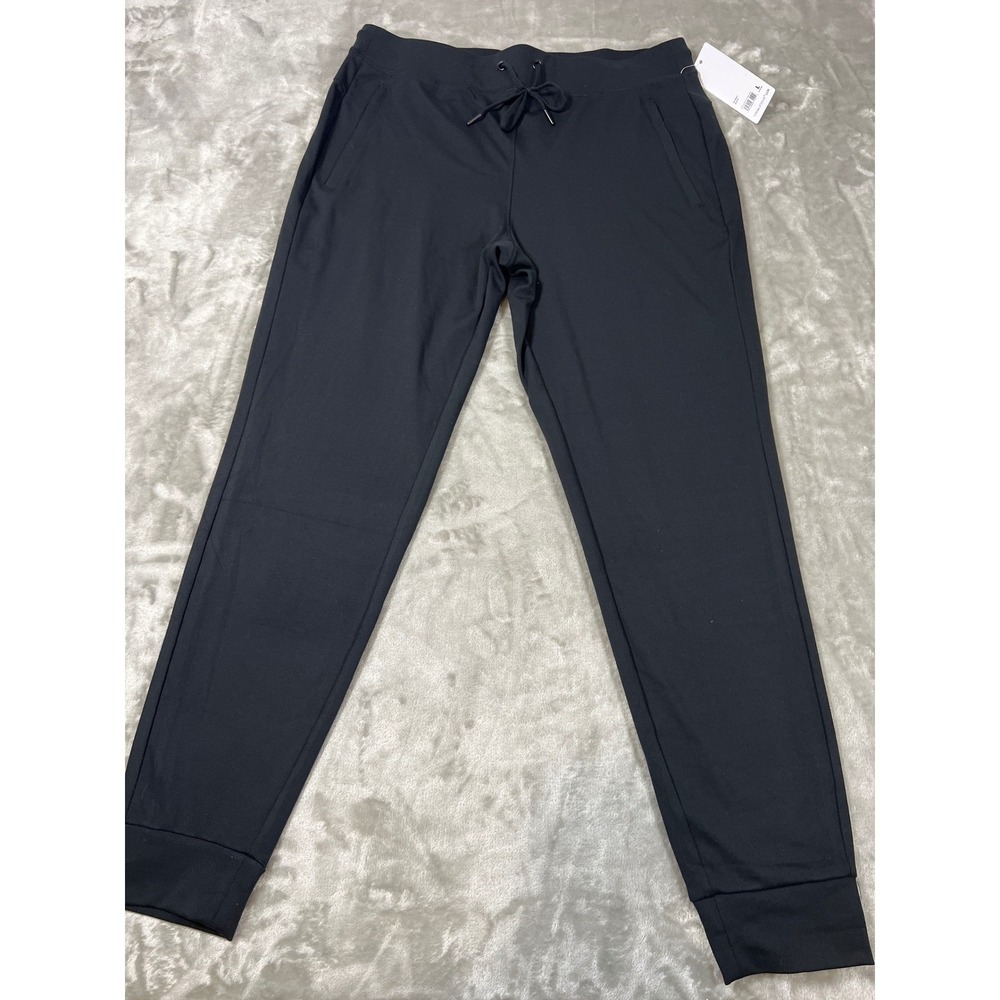 Yogalicious Lux Ave Joggers Womens Lge Blk High Rise Ultra Soft Athleisure NWT - Picture 2 of 13